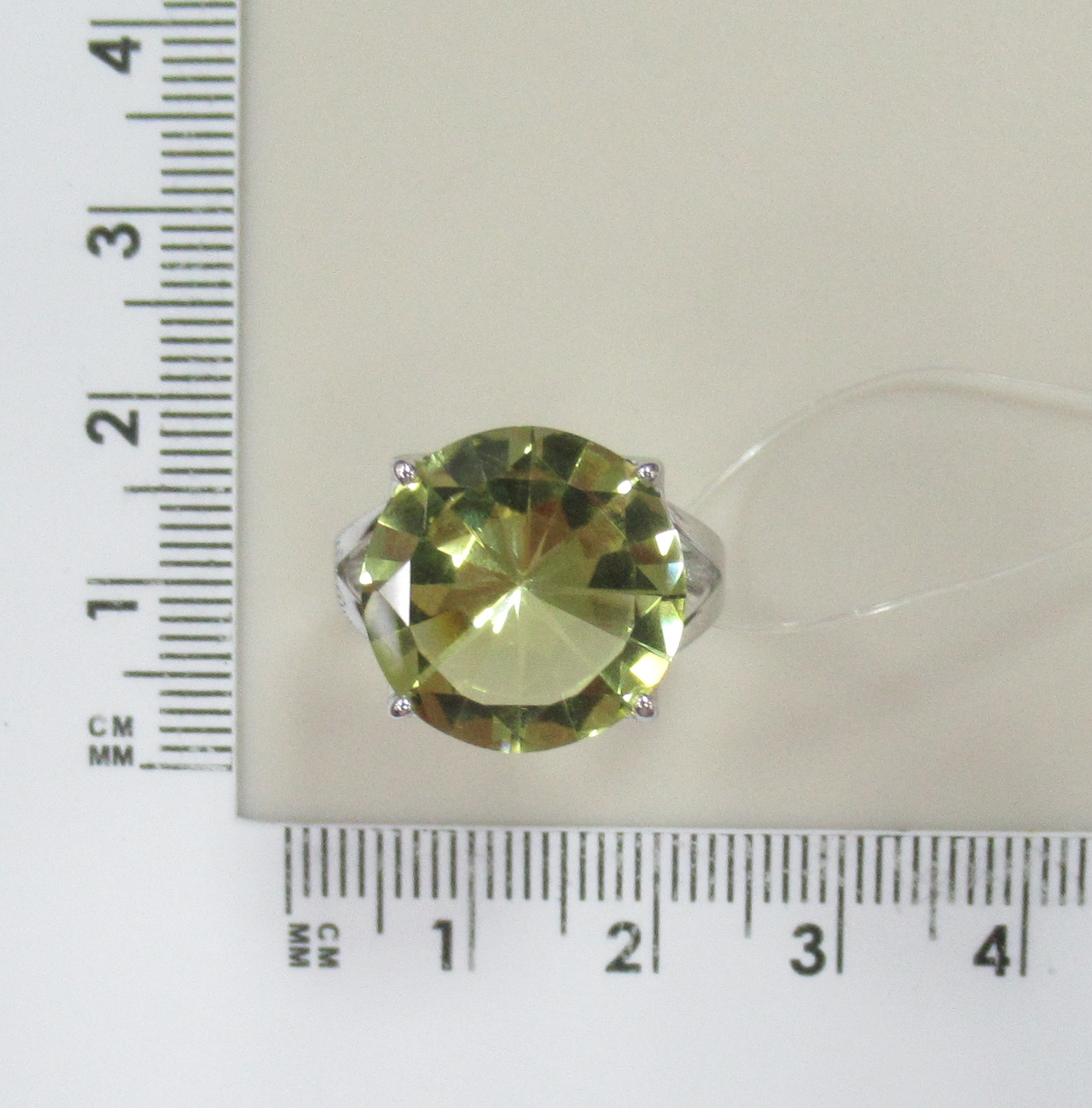 Серебряное кольцо с цитрином